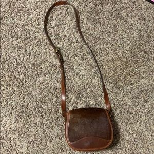 King Ranch Cowhide & Leather Crossbody Purse